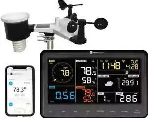 10-in-1 Wireless Weather Station Sensor PC Phone Connect Remote Monitor WIFI - Picture 1 of 16