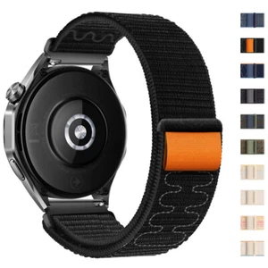 Loop Watchband Strap Bracelet Woven Nylon Band For HUAWEI WATCH 4 46mm GT3 42mm - Picture 1 of 25