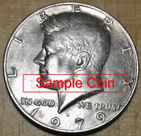 1979D John F Kennedy Half Dollar Coin Circulated *Free Shipping* Cover