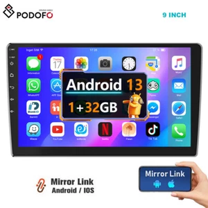 9 Zoll Doppel 2 DIN Autoradio Radio Android 13 GPS Wifi Touchscreen MP5 Player - Bild 1 von 14