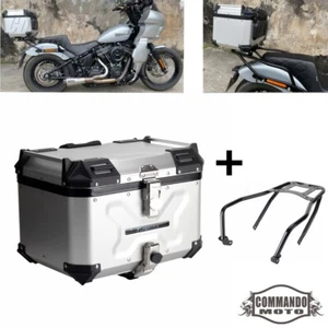 Rear Trunk Top Case & Mount Kit For Harley FXST Street Bob FXBB FXBBS 2018-2023 - Afbeelding 1 van 10