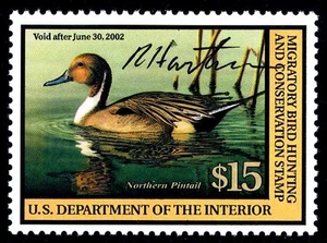 SELLO DE PATO FEDERAL RW68 COMO NUEVO FIRMADO EN BOLÍGRAFO NEGRO - OGNH - EN MUY BUEN ESTADO (ESP#STOCK) - Imagen 1 de 1