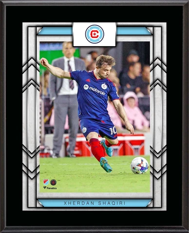 Xheridan Shaqiri Chicago Fire FC 10.5" x 13" Player Plaque Cover