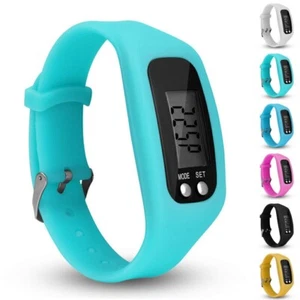 Smart Step Count Activity Tracker Sports Watch Wristband LCD Pedometer Giftゞ - Picture 1 of 16