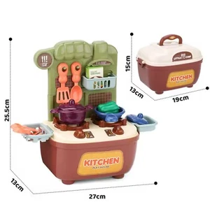 kids pretend play kitchen toys set, little chef cooking toys set - Picture 1 of 5