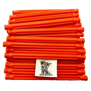 50 NEW Knex Burnt Orange Flexible Rods 3-7/16" - 86mm Rare Standard K'nex Flexi - Picture 1 of 3
