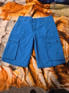 Levi's Men's Cotton Cargo Shorts Original Relaxed Fit Blue 124630175 Size 32 NWT - Picture 1 of 9
