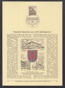 Magnificent Private ETB West Germany 1964-German Buildings Ellwanger Jagst - Picture 1 of 1