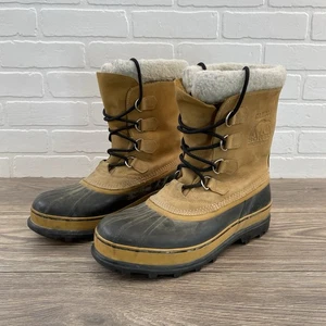 Sorel Caribou Boots Mens 11 Waterproof Snow Insulated Winter Nubuck Leather - Picture 1 of 10