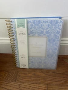 Blue Sky Day Designer 2025 2026 Academic Calendar Planner Daily Blue Floral New - Picture 1 of 4