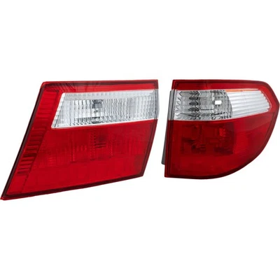 Tail Light Set For 2005-2007 Honda Odyssey Right Inner Outer Clear/Red Halogen - Image 1 of 4