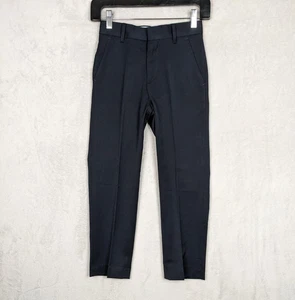 NWT Tommy Hilfiger Dress Pants Boys 8 Navy Blue Classic Polyester Wool Preppy - Picture 1 of 11