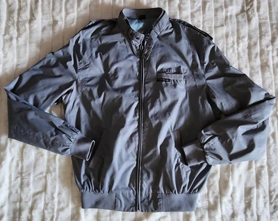 Chaqueta Members Only 46L Gris Corredor Bomber Ligera Cremallera Clásica Años 80 De Colección Foto 1 de 4