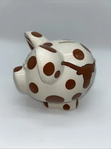 University of Texas Longhorns T Cabells Too Ceramic Piggy Bank - Picture 1 of 12