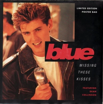 Blue (Boyband) Missing These Kisses 7" vinyl UK Mercury 1990 7" in posterbag - Image 1 of 2