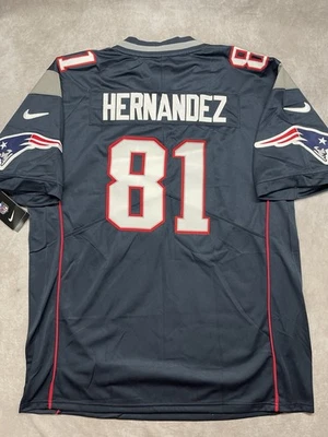 Mens XL 48 NFL New England Patriots #81 Aaron Hernandez NIKE Football Jersey NWT - Image 1 of 4
