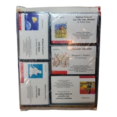 Lot of 5 Scholastic Audiobook Book & Cassettes Tapes Read Along Vintage 1990-91 - Image 1 of 3