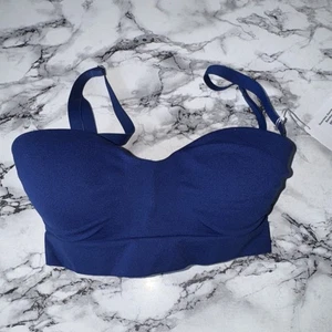 Wolford Seamless Swimbra Bandeau XS/C Cup Blue - Picture 1 of 3