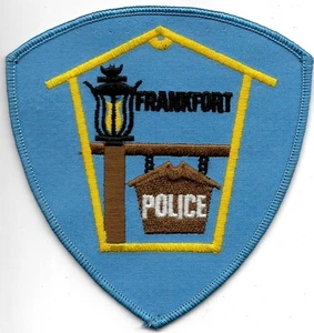 Parche de policía FRANKFORT Illinois insignia de policía de Estados Unidos "Fráncfort" EE. UU. - Imagen 1 de 2