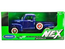 1953 CHEVROLET 3100 PICK UP BLUE 1/24 DIECAST MODEL WELLY 22087 BLUE