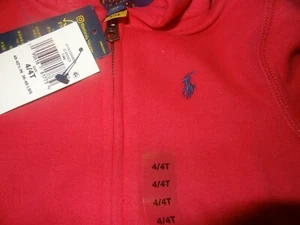 Girls Size 2T Pink Hooded Fleece Jacket by Ralph Lauren w/ Gift Box *NWT* - Picture 1 of 4