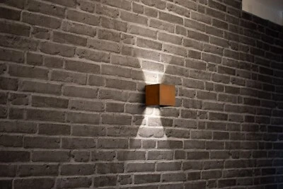 Wandlampe Wandleuchte Wandstrahler Außenleuchte Gartenfassung Rost Edelrost 559 - Bild 1 von 4