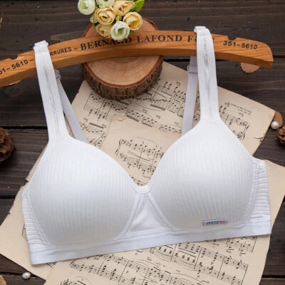 Girl Bras Thin Padded Soft Cotton Brassiere Sexy Stretch Cozy Maiden Lingerie Bh - Image 1 of 4