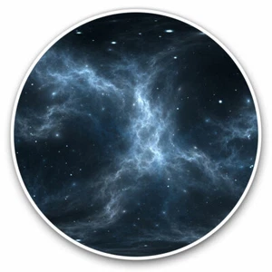 2 x Vinyl Stickers 15cm - Black Space Nebula Galaxy Cool Gift #14079 - Afbeelding 1 van 9