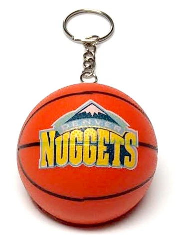 DENVER NUGGETS KEYCHAIN NBA MINI 2" ROUND BASKETBALL RETIRED 2015 DECORATION Cover