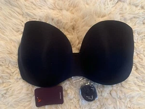 NWT & Straps Felina Black  Size 36DD Body Luxe Strapless UW Contour Bra 150671 - Picture 1 of 7