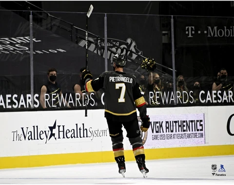 Alex Pietrangelo Vegas Golden Knights Unsigned Team Debut Photograph Cover