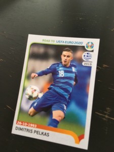 PANINI ROAD TO EURO 2020 FIGURE NR 140 NEAR NEWSSTAND / DIMITRIS PELKAS
