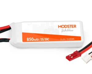 Modster LiPo Akku 3S 11.1V 850 mAh 30C JST WhiteLine MD10082  - Bild 1 von 1
