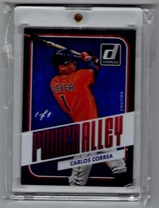 Carlos Correa 2016 Donruss Optic “Power Alley” Black Prizm 1/1 Astros-Twins - Picture 1 of 2