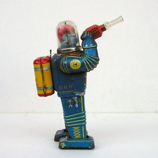 1950s Tin Robot Space Conqueror by Daiya Japan Astronaut Latta no Robby Robot