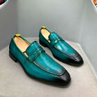 Slip On Loafers Formal Dress Evening Party Low Top Real Leather Men Shoes Casual