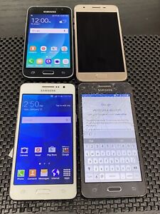 Lot Of 4 Galaxy Grand Prime/Amp Prime 2 /J3 Star T-Mobile/Cricket 8GB For Fix C3