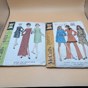 lot of 2 size 14 mcCall’s 1960s dress patterns. Patterns Cut - Picture 1 of 8