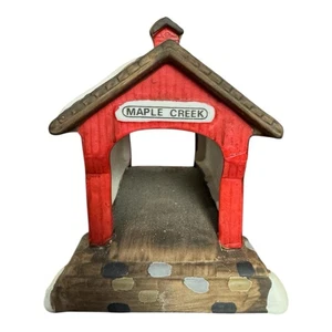 Abt. 56 Dickens' Heritage Village Series Red Covered Bridge 5987-0 Maple Creek - Bild 1 von 7