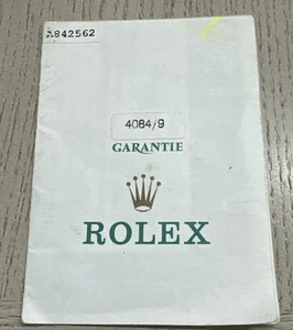 Vintage Rolex Cellini Warranty Paper A Serial Reference 4084/9 - Picture 1 of 2
