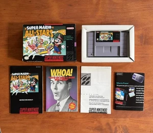 Super Mario All-Stars (Super Nintendo SNES) Excellent CIB Complete w All Inserts - Picture 1 of 14