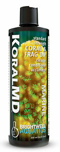 BRIGHTWELL KORALMD CORAL FRAG & LIVE ROCK DIP Make items clean & bug free 250 ml
