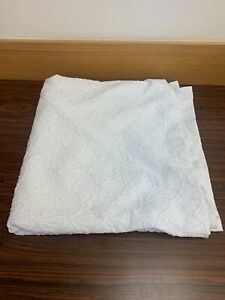 Mainstays Fabric Shower Curtain White Shells 72 x 72 White - Used