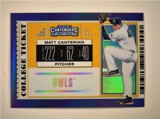 2019 Elite Extra Edition Optichrome College Tickets Gold #CT-MC Canterino 1/10