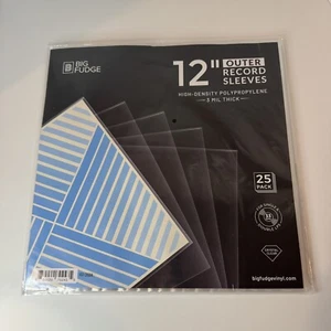 BIG FUDGE 25 Pack Vinyl Record Outer Sleeves 12" LP | Durable & Wrinkle-Free New - Picture 1 of 6