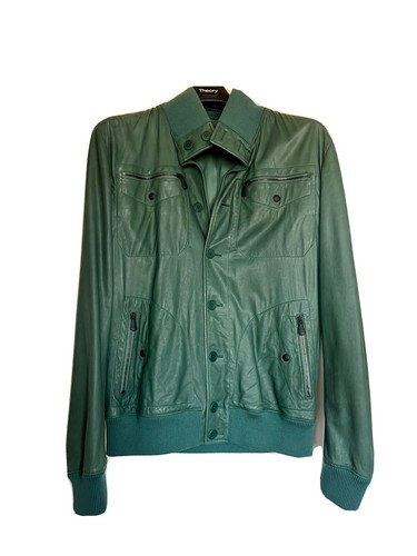 RARA GIACCA IN PELLE VERDE SMERALDO BOTTEGA VENETA $6800
