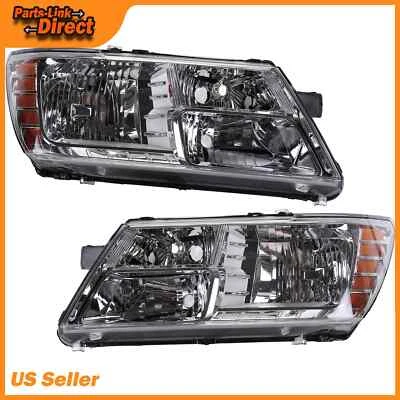 For 2009-2020 Dodge Journey Chrome Headlights Lamps Lights Left + Right 09-20 Foto 1 de 4