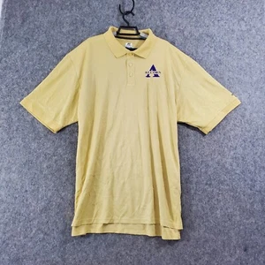Alcorn State Russell Polo Mens Extra Large Golden Yellow Dri-Power Emroider Logo - Picture 1 of 15