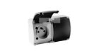 Surface-mounted double socket with grounding IP44 ash/graphite 162-08 DV  /T2UK