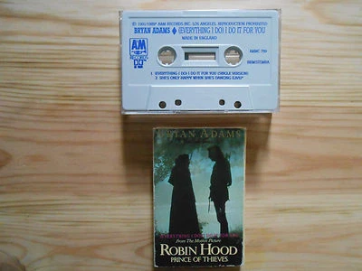 BRYAN ADAMS - (EVERYTHING I DO) I DO IT FOR YOU [1991] 2 TRACK CASSETTE SINGLE - Image 1 of 4